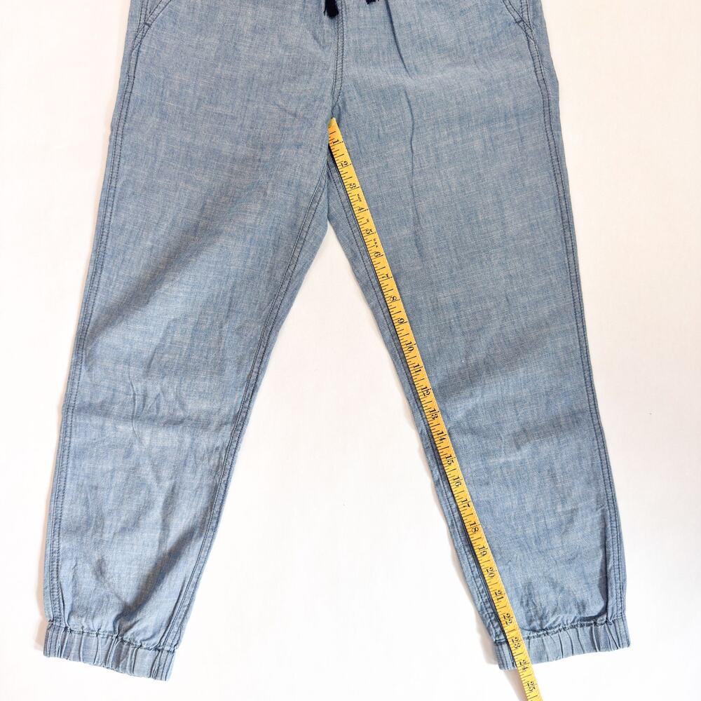 J.Crew Point Sur Women's Pants Size 00 | Linen Blue Ankle Cinched - Picture 6 of 6